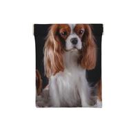 Cavalier King Charles Spaniel Madre con Cachorros, Squeeze Top Wallet Bolsa de Almacenamiento para Mujer Monedero pequeño Bolsa de Cambio