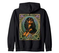 Cavalier King Charles Spaniel Negro y marrón Sudadera con Capucha