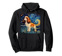 Cavalier King Charles Spaniel Noche Estrellada Sudadera con Capucha