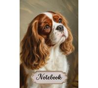 Cavalier King Charles Spaniel Notebook For Dog Lovers: 6x9 Lined Journal with CAVIE Line Art on Every Page, 120 Pages - Gift for Dog Mom & Dog Dad