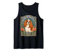 Cavalier King Charles Spaniel Perro Art Nouveau Camiseta sin Mangas