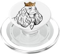 Cavalier King Charles Spaniel Perro con una Corona PopSockets PopGrip para MagSafe