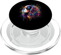 Cavalier King Charles Spaniel - Perro Minimalista y Vibrante PopSockets PopGrip para MagSafe