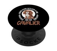 Cavalier King Charles Spaniel Perro PopSockets PopGrip Adhesivo