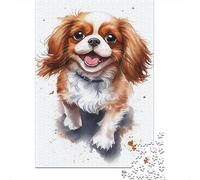 Cavalier King Charles Spaniel Puzzle para Adultos Puzzle de 1000 Piezas Perro Feliz Decoración Familia Regalo 70x50cm/1000pcs