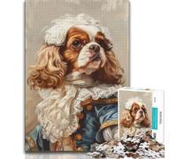 Cavalier King Charles Spaniel - Rompecabezas de 1000 Piezas para Adolescentes, Juegos educativos, decoración del hogar, Regalo para Toda la Familia, 38x26cm