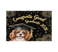 Cavalier King Charles Spaniel - Rompecabezas de 1000 piezas para adultos, rompecabezas de madera con tapa de diploma, decoración impresa clase de 2026 para entretenimiento creativo
