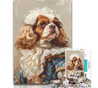 Cavalier King Charles Spaniel - Rompecabezas de 1000 Piezas para Adultos y Adolescentes, con póster y Hoja de Trivia a Juego 14 años, 50x75cm