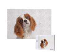 Cavalier King Charles Spaniel,Rompecabezas de Madera de 1000 Piezas para Adultos y Adolescentes.