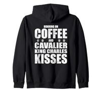 Cavalier King Charles Terrier Retro Coffee Love Dog Dueño Sudadera con Capucha