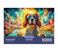 Cavalier Rey Charles Spaniel Puzzle De 1000 Piezas, Juego Educativo, Desafío, Clásicos para Adultos Y Niños A Partir De 12 Años Imposible Rompecabezas - Decoración del Hogar 70x50cm/1000pcs