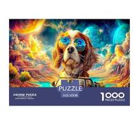 Cavalier Rey Charles Spaniel Puzzle De 1000 Piezas, Juego Educativo, Desafío, para Adultos Y Niños Mayores De 12 Años Un Rompecabezas Desafiante - Obra De Arte 52x38cm/1000pcs