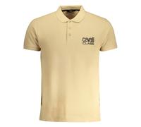 Cavalli Class Bold Logo Beige Polo Shirt