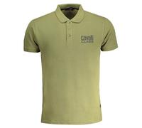 Cavalli Class Bold Logo Green Polo Shirt