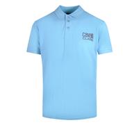 Cavalli Class Bold Logo Light Blue Polo Shirt