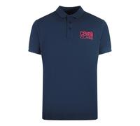 Cavalli Class Bold Logo Navy Blue Polo Shirt