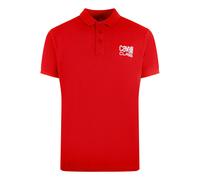 Cavalli Class Bold Logo Red Polo Shirt