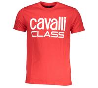 Cavalli Class Bold White Logo Red T-Shirt