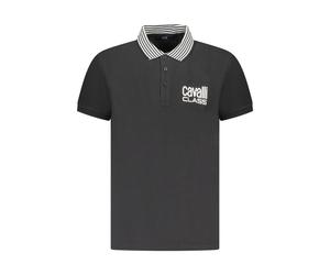 Cavalli Class - Camisa Polo de Algodón Negro - Tops - Hombre - Negro - 2XL -
