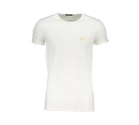 Cavalli Class - Camiseta Blanca de Algodón con Logo Estampado - Tops - Hombre - Blanco - L -