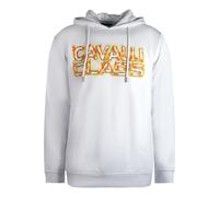 Cavalli Class Fire Logo White Hoodie