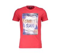 Cavalli Class - Logo Cotton T-Shirt - Tops - Hombre - Rojo - XL -