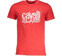 Cavalli Class Paint Splatter Logo Red T-Shirt