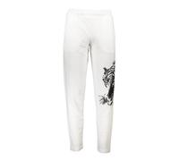 Cavalli Class - Pantalones deportivos blancos para hombre con cintura elástica - Trousers - Hombre - Blanco - 3XL -