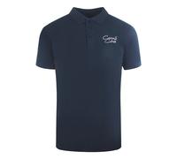 Cavalli Class Signature Logo Navy Blue Polo Shirt
