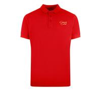 Cavalli Class Signature Logo Red Polo Shirt