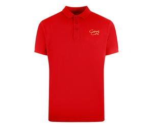 Cavalli Class Signature Logo Red Polo Shirt