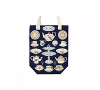 CAVALLINI & CO., Bolsa de mano vintage, 33 x 40,6 cm, hora del té (TB/TEA)