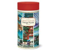 Cavallini Rompecabezas de 1000 piezas, bloques de madera japoneses (PZL/JW)