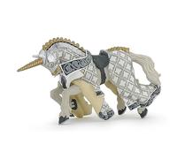 Figura coleccionable de juguete Papo Fantasy World Weapon Master Unicorn Horse a