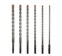 CAVATINY Juego de 6 brocas SDS Plus para hormigón, ladrillo, cemento, piedra con 4 cortes, 6 piezas, 6, 8, 10, 12, 14, 16 x 210 mm, vástago SDS Plus apto para martillo perforador