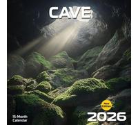 Cave 2026 Calendar: Mysterious underground worlds carved by time and nature