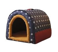 Cave Cave, Cat House para El Exterior, 800 G De La Cavidad del Gatito De Tela Oxford, Casa Cálida Y Suave con Cubierta Lavable para Una Pequeña Casa De Cachorros De Gatito En La Cama