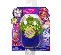 Cave Club Cristal con 4 sorpresas, incluye dinosaurio bebé, juguete para niñas y niños +4 años (Mattel GVR69)