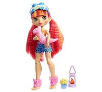 Cave Club Muñeca Emberly - Fiesta de pijamas con moda y accesorios (Mattel GTH01)