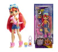 Cave Club Fiesta De Pijamas Prehistórica Muñeca Emberly Playset Con Cabello Rosa