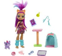 Cave Club Wild About Cats con muñeca, mascota y accesorios para niños y niñas +4 años (Mattel GNL95)