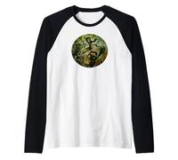 Cave Man Cave Women Neanderthal Mono Man Souvenir Camiseta Manga Raglan