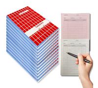 CAVECA Pack 12 Comandero hostelería de 15x11 cm y con 80 Hojas Duplicadas para Camareros, Talonario de Comandas con Tapa muy Resistente y Hoja de Precorte, Libreta de Camarero para Restaurantes. (12)