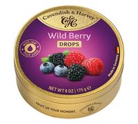 Cavendish Caramelos con Sabor a Bayas Silvestres - 1 Paquete de 9 x 19.44 gr - Total: 175 gr