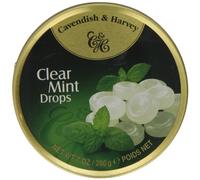 Cavendish & Harvey Travel Tin Clear Mints 200 g (paquete de 10)