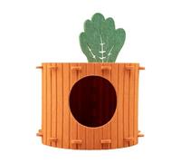 Caverna para Gato, Gran en Forma de Zanahoria, Cesta en Forma de Zanahoria con Manta - para casa e Interior, Animales de compañía, tamaño pequeño, Mediano Grande, Gatos Perros sueño