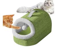 Caverna para gatos - Nido de dormir tipo cueva con acolchado reforzado, cama para gatos con cueva, para cachorros de gatos, cachorros, animales, perros pequeños, exteriores, viajes, invierno