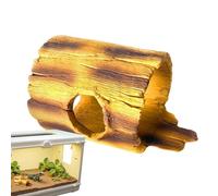 Caverna para Tortugas, casa de imitación Corteza de árbol para Reptiles - Zona de baño y decoración para Acuario Accesorios Interior húmedo cangrejos dragón Barbudo
