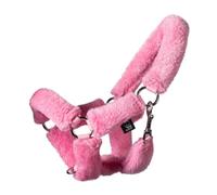 HKM Hobby Horsing - Cabestro con suave pelo sintético para jugar de forma realista (rosa)