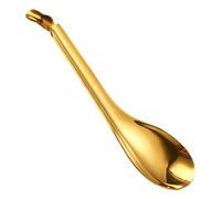 Caviar Spoons - Slotted Spoons For Serving | Spherification Spoon, Molecular Spherification Slotted Spoon Strainers | Stainless Steel Gold Or Silver Bar sp-oon Colander Cooking Gadgets For Caviar, Dip